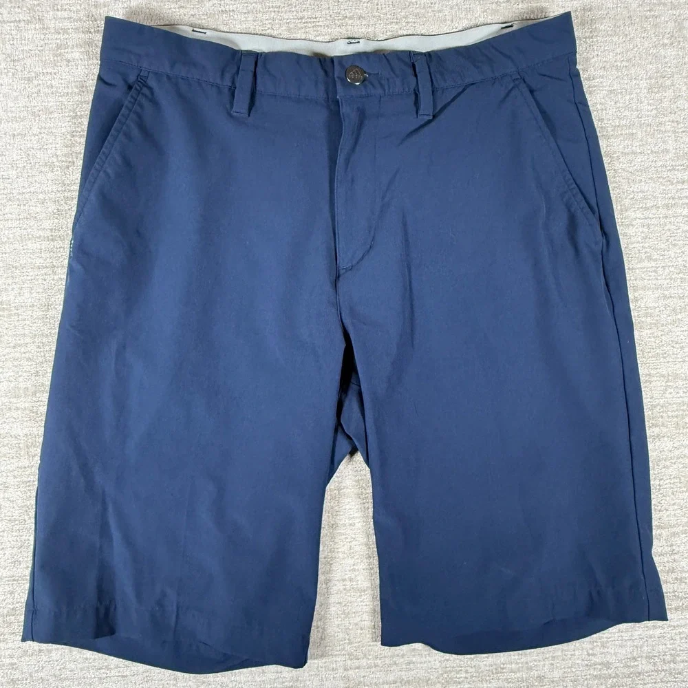 2 Pack Lot! Adidas Shorts Men 32/10 Navy Khaki Stretch Ultimate365 Golf